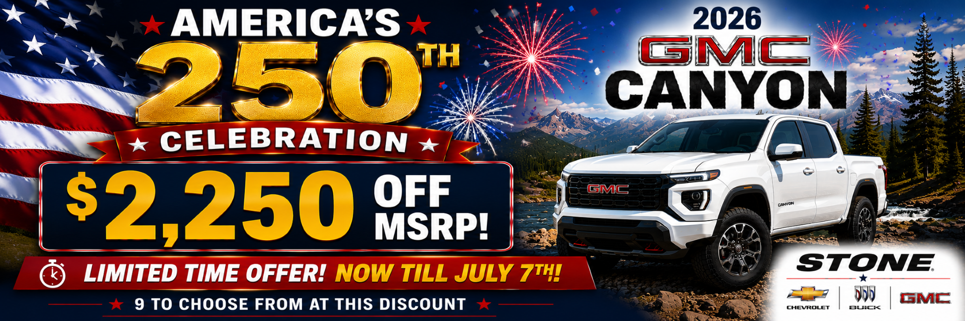 2026 GMC Canyon $2,250 Off MSRP