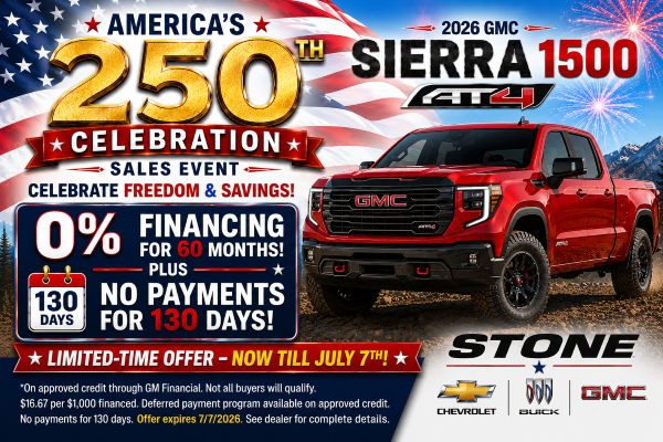 2026 GMC Sierra 1500 0% Financing For 60 Months