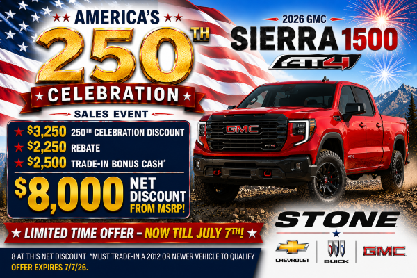 2026 GMC Sierra 1500 $8,000 Net Discount From MSRP