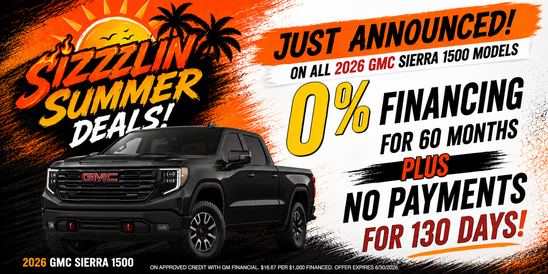 0% Financing For 60 months