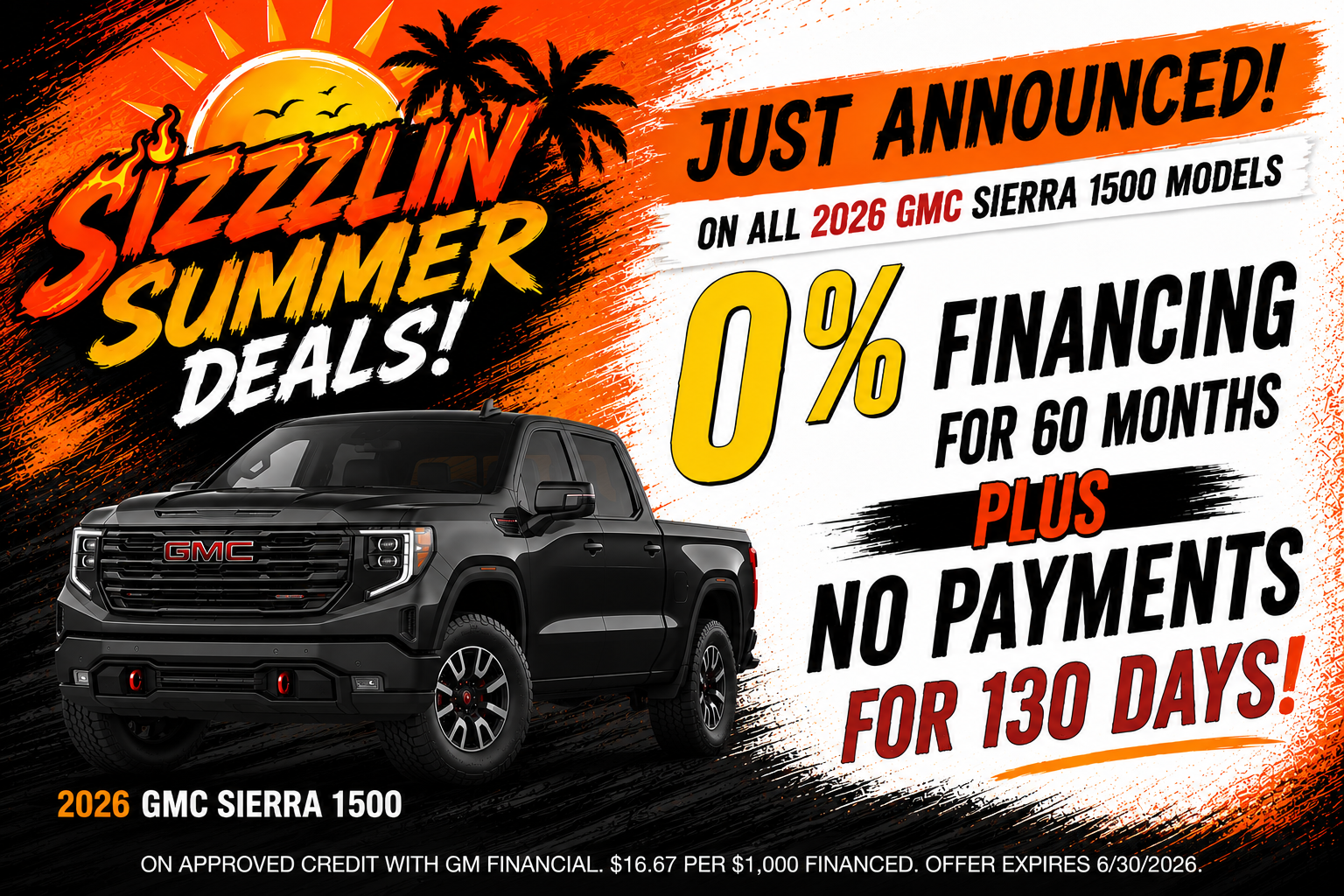 0% Financing For 60 months
